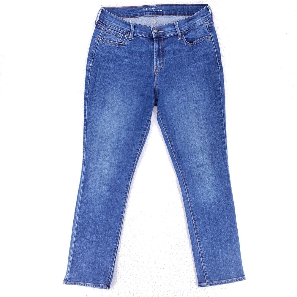 Old Navy Jeans Denim Cotton Womens SZ 6 Blue Straight Stretch VTG Mid Rise Slim
